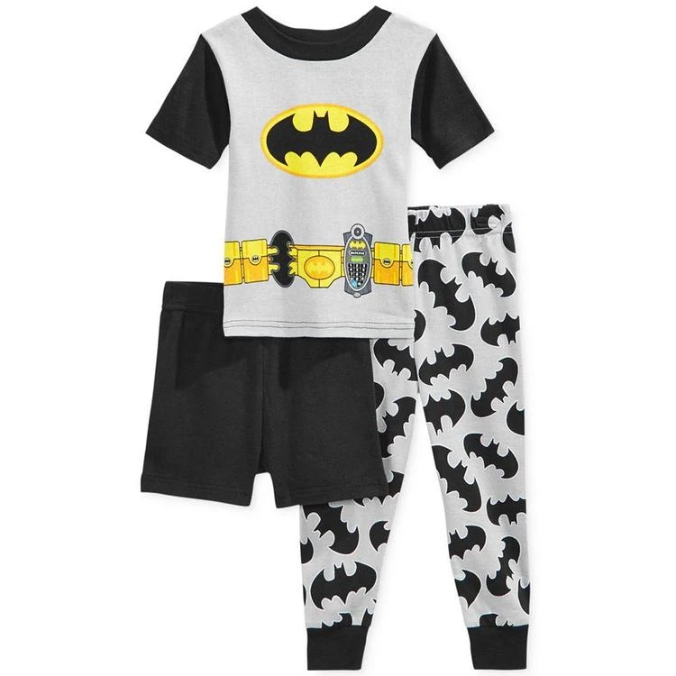 商品DC Comics|Batman 3-Pc. Pajama Set, Toddler Boys (2T-5T),价格¥72,第2张图片详细描述