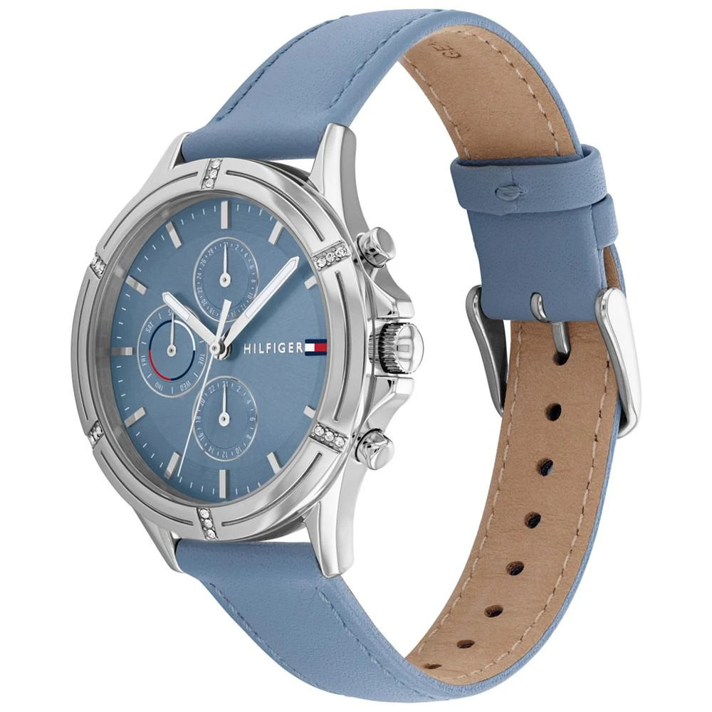 商品Tommy Hilfiger|Women's Blue Leather Strap Watch 38mm,价格¥1089,第2张图片详细描述