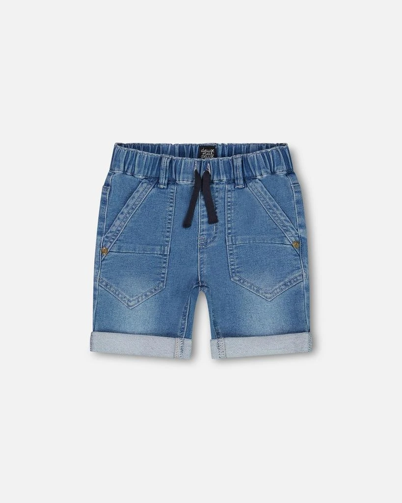 商品Deux par Deux|Light Blue Stretch Denim Short,价格¥389,第1张图片