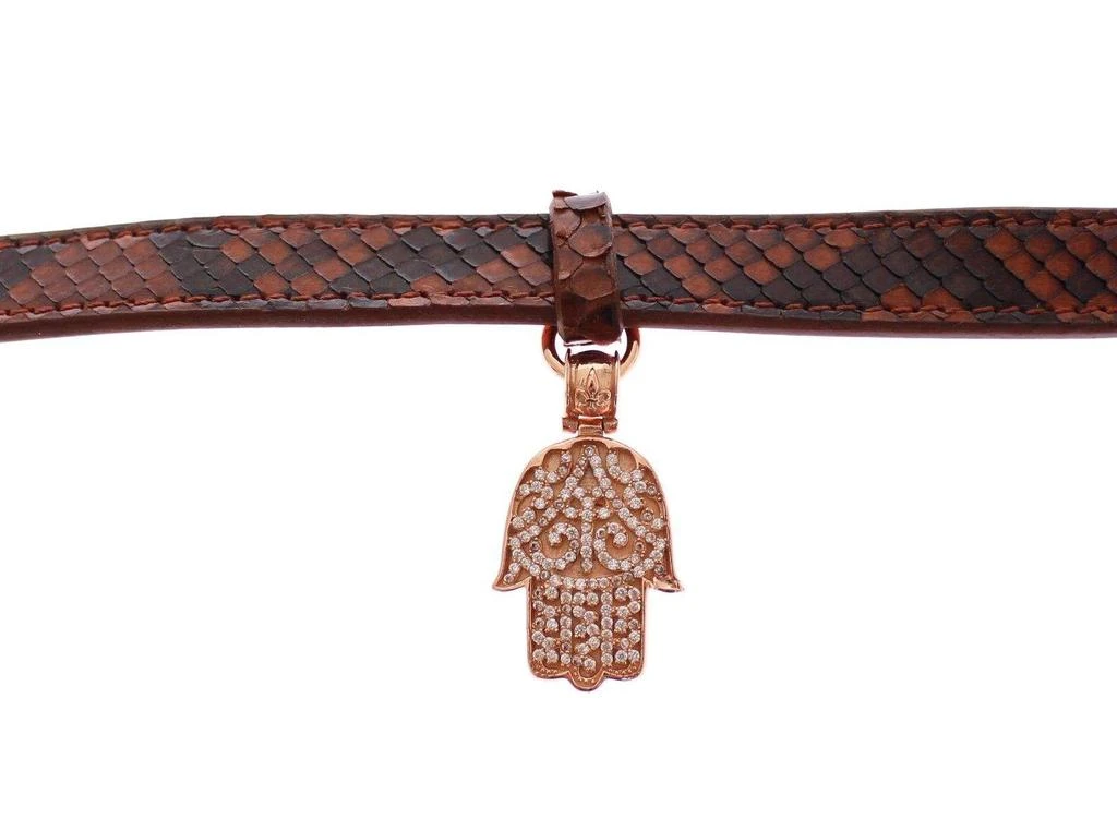 商品Nialaya|Nialaya CZ Hamsa Eye 18K Gold 925 Silver Bracelet,价格¥2466,第5张图片详细描述