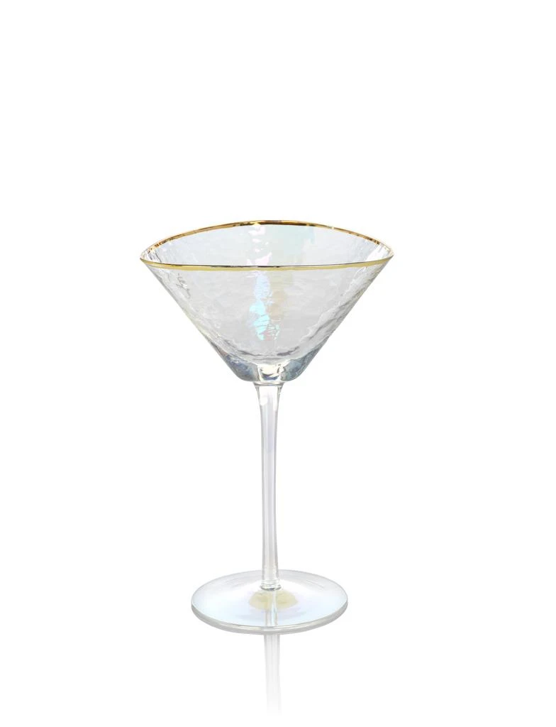 商品Zodax|Kampari Triangular Martini Glasses with Gold Rim, Set of 4,价格¥638,第4张图片详细描述