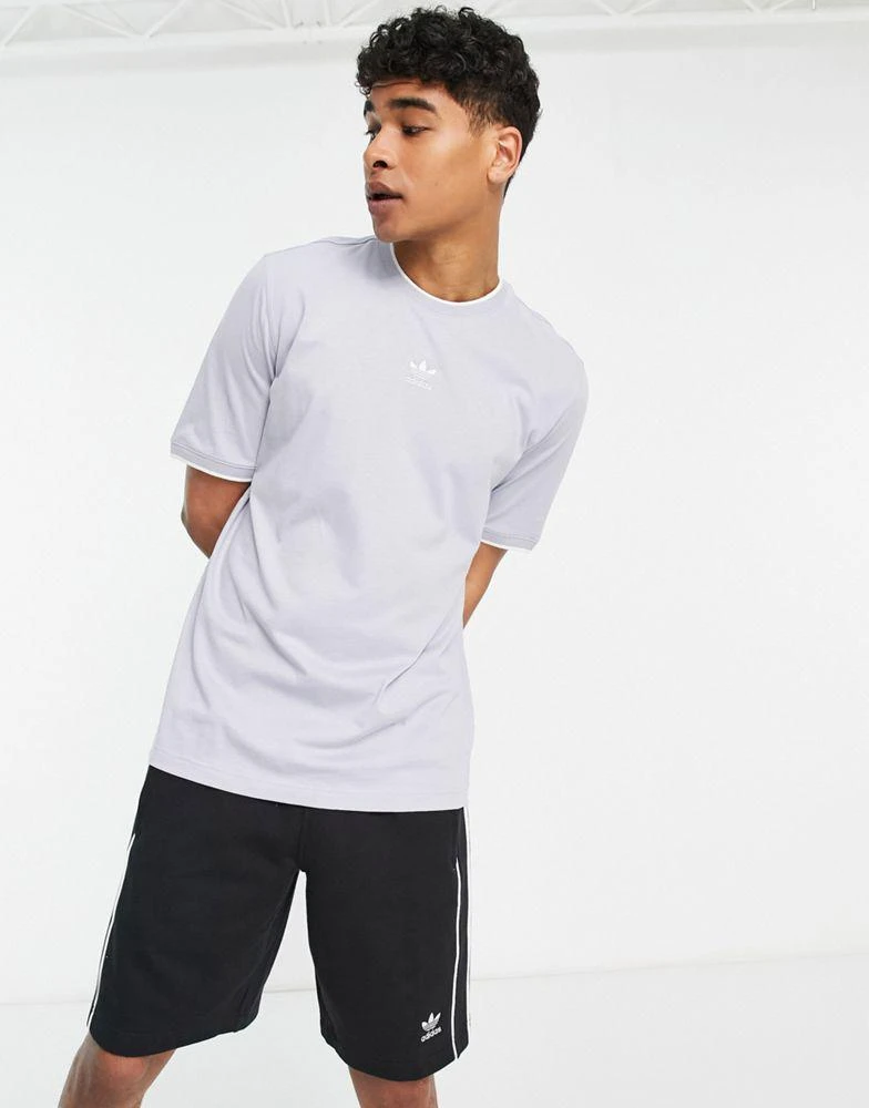 商品Adidas|adidas Originals Rekive central logo t-shirt in grey,价格¥192,第1张图片