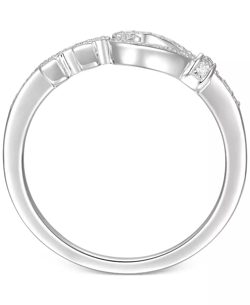商品Macy's|Diamond Heart & Key Ring (1/6 ct. t.w.) in Sterling Silver,价格¥1042,第3张图片详细描述