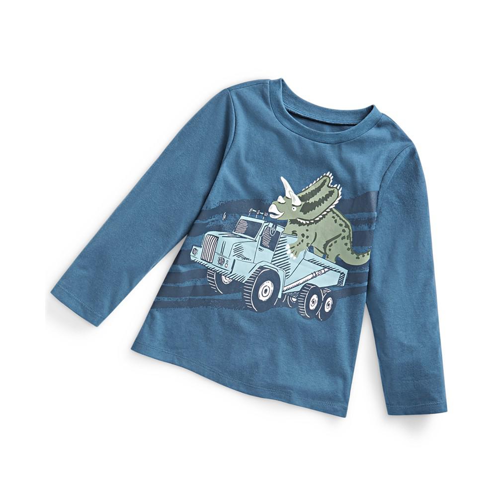 Baby Boys Triceratops Truck Long-Sleeve T-Shirt, Created for Macy's商品第1张图片规格展示