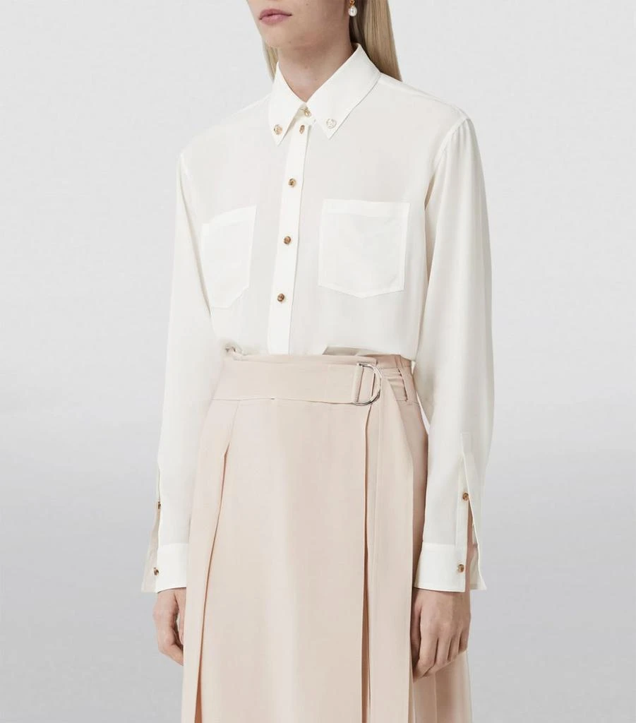 商品Burberry|Silk TB Monogram Shirt,价格¥8246,第3张图片详细描述