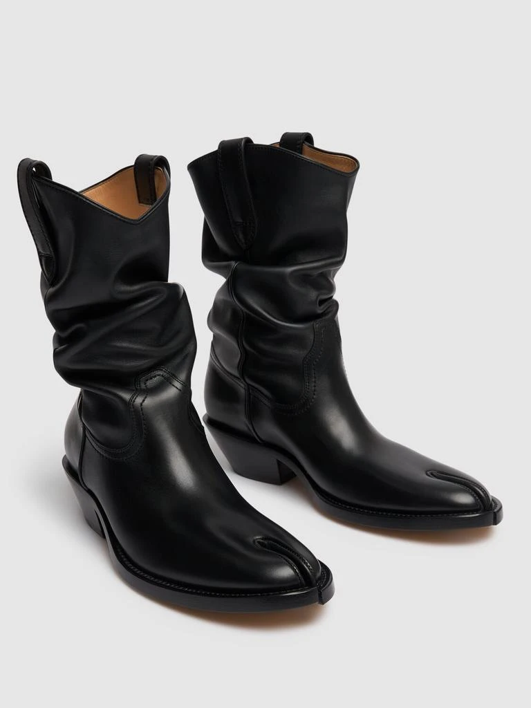 商品MAISON MARGIELA|55mm Tabi Leather Western Ankle Boots,价格¥14914,第2张图片详细描述