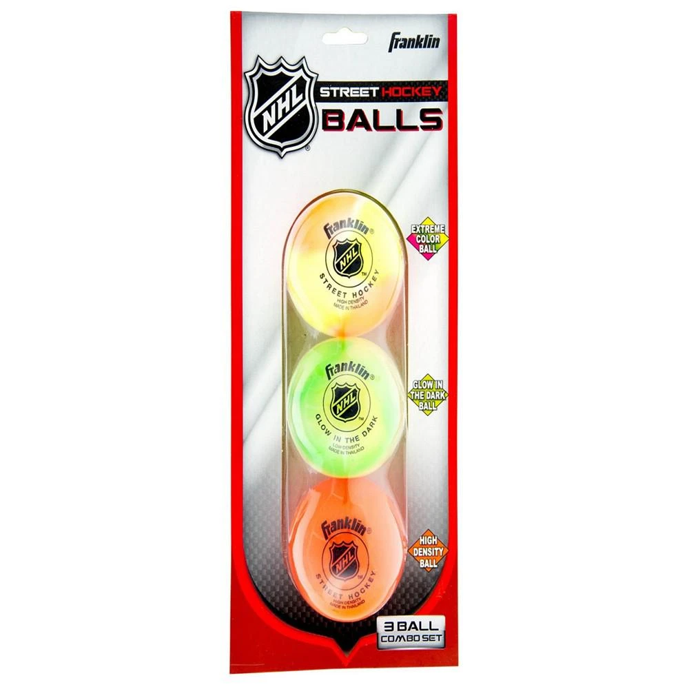 商品Franklin|Nhl Street Hockey Ball Combo 3-Pack,价格¥219,第1张图片