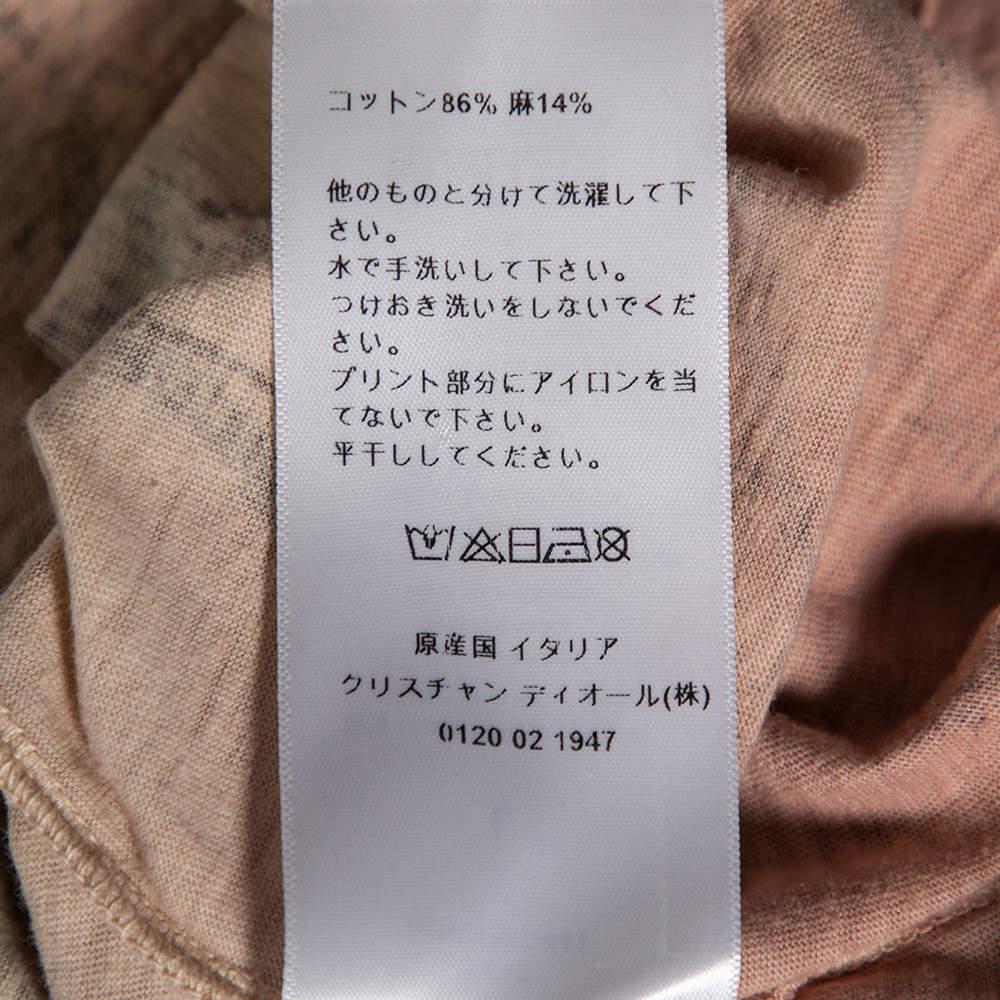 Dior Multicolored Ombre Cotton Printed Short Sleeve T-Shirt L商品第9张图片规格展示