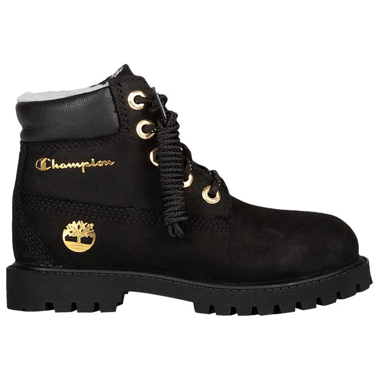 商品Timberland|Timberland x Champion 6" Shearling Boots - Boys' Toddler,价格¥340,第1张图片