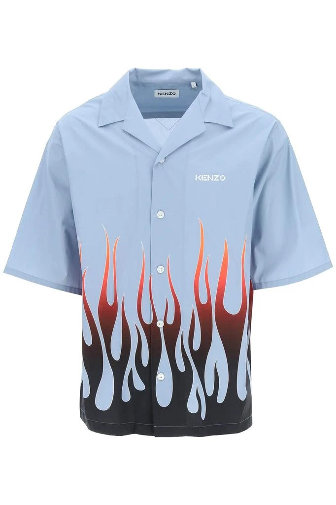 商品Kenzo|Kenzo short sleeve shirt with flame print,价格¥1597,第1张图片