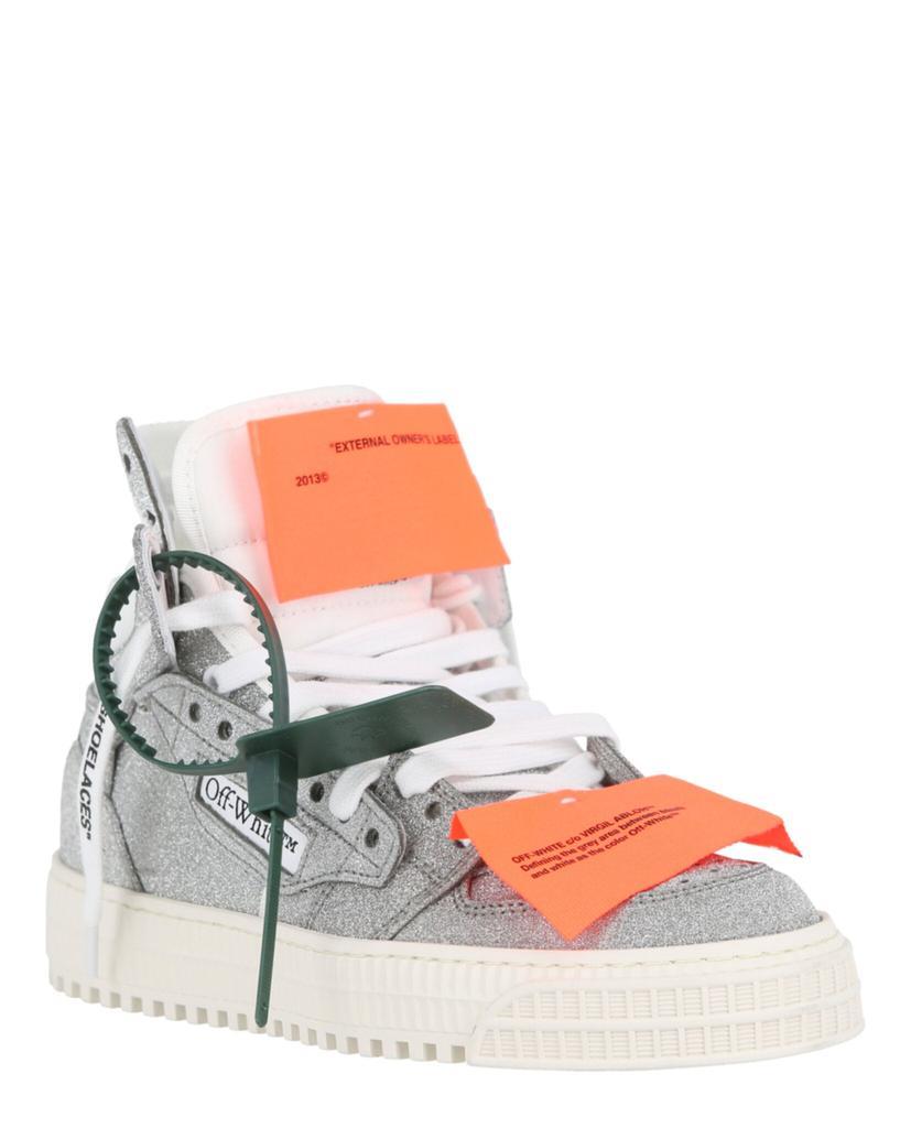 商品Off-White|Off-Court 3.0 Glitter High Top Sneakers,价格¥3217,第4张图片详细描述