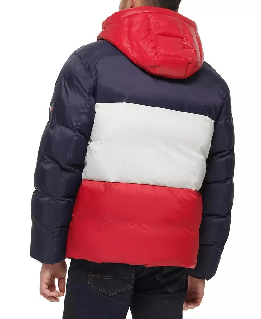 商品Tommy Hilfiger|Men's Colorblock Performance Hooded Puffer Jacket,价格¥760,第2张图片详细描述