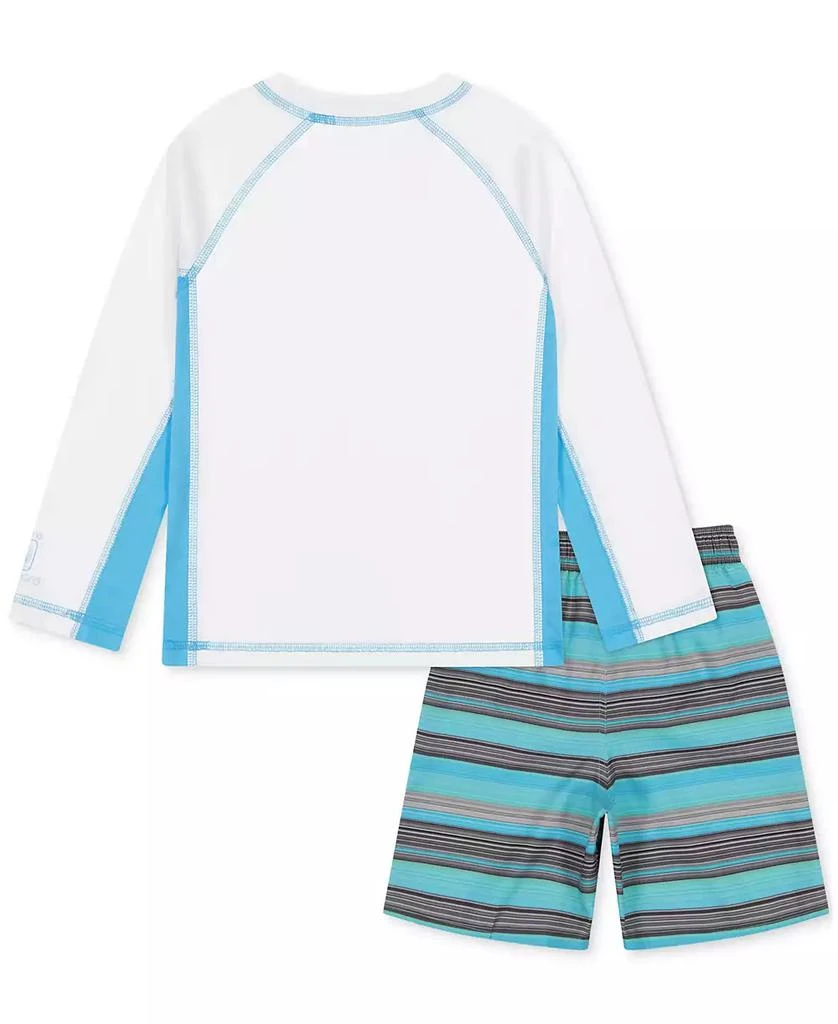 商品Laguna|Little Boys Sundown Stripe Out 2-Pc. Swim Top & Swim Trunks Set,价格¥65,第2张图片详细描述