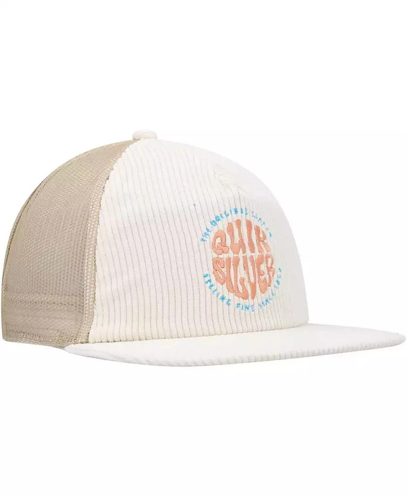 商品Quiksilver|Men's Cream Coasteeze Trucker Snapback Hat,价格¥240,第3张图片详细描述