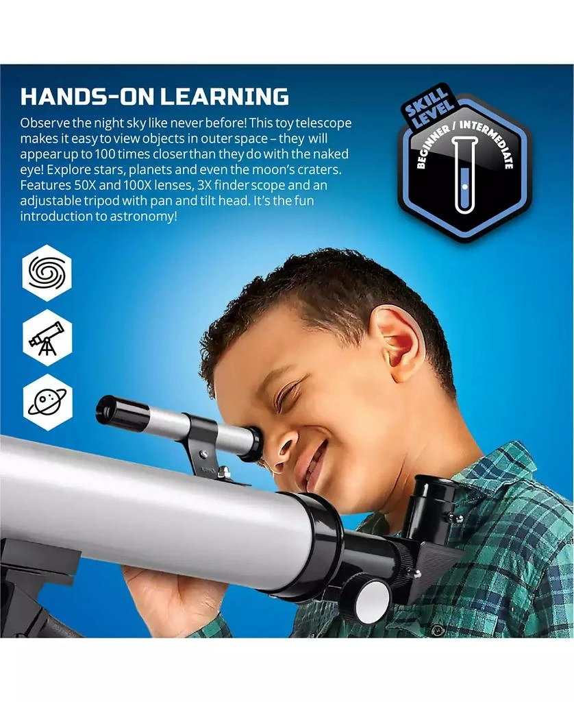 商品Discovery #MINDBLOWN|Telescope with Tripod, 50X and 100X Lenses,价格¥748,第5张图片详细描述
