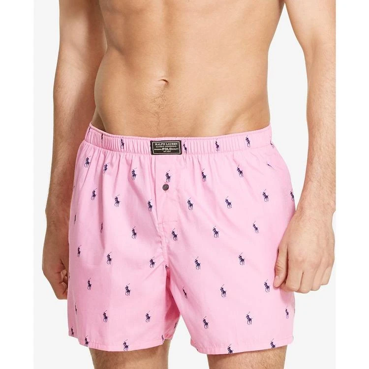 商品Ralph Lauren|Men's Classic Allover Pony Printed Boxers,价格¥143,第4张图片详细描述