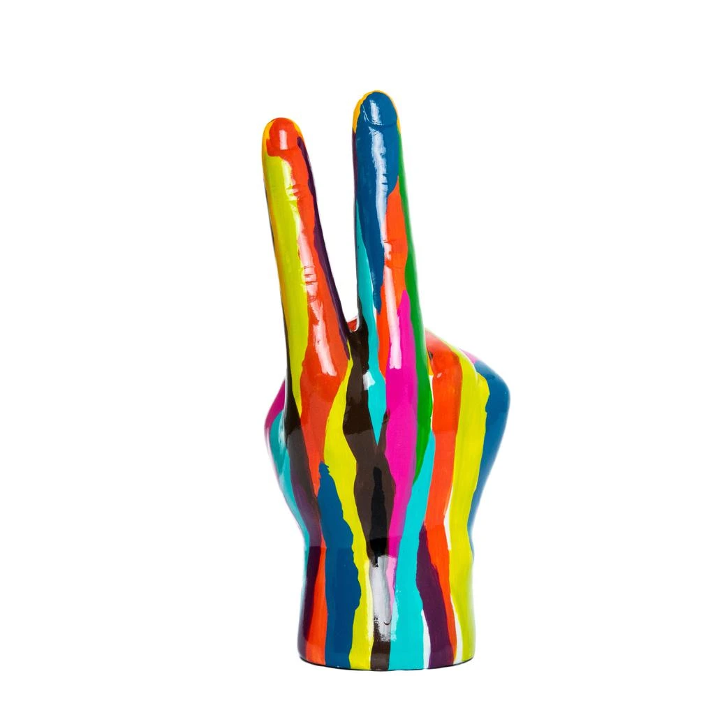 商品Interior Illusion Plus|Interior Illusions Plus Graffiti Peace Sign Tabletop - 9" tall,价格¥299,第3张图片详细描述