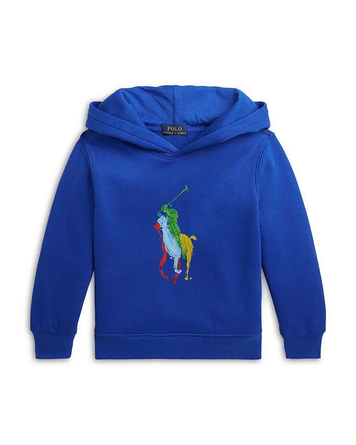 商品Ralph Lauren|Boys' Big Pony Fleece Hoodie - Little Kid,价格¥232,第1张图片
