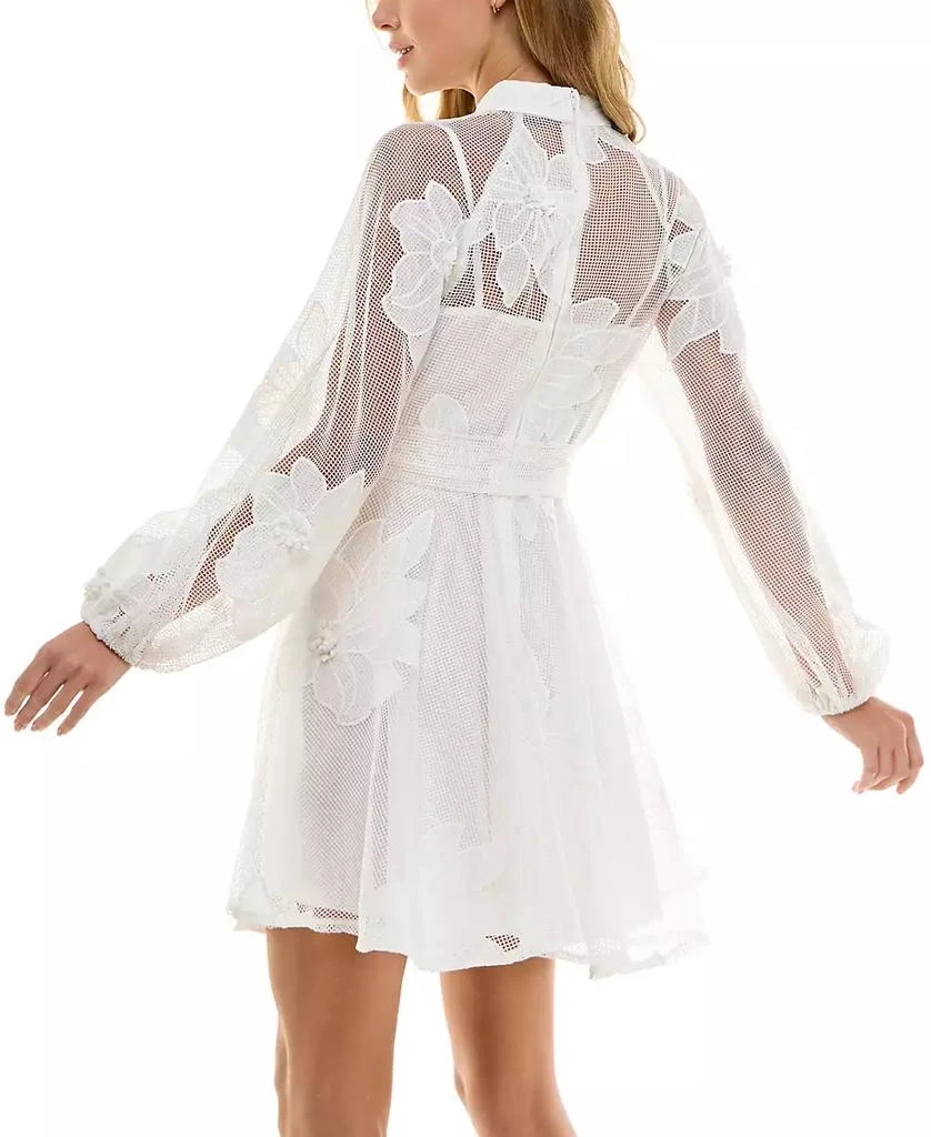 商品SENI & CADE|Juniors' Jacquard Mesh Dress,价格¥498,第2张图片详细描述