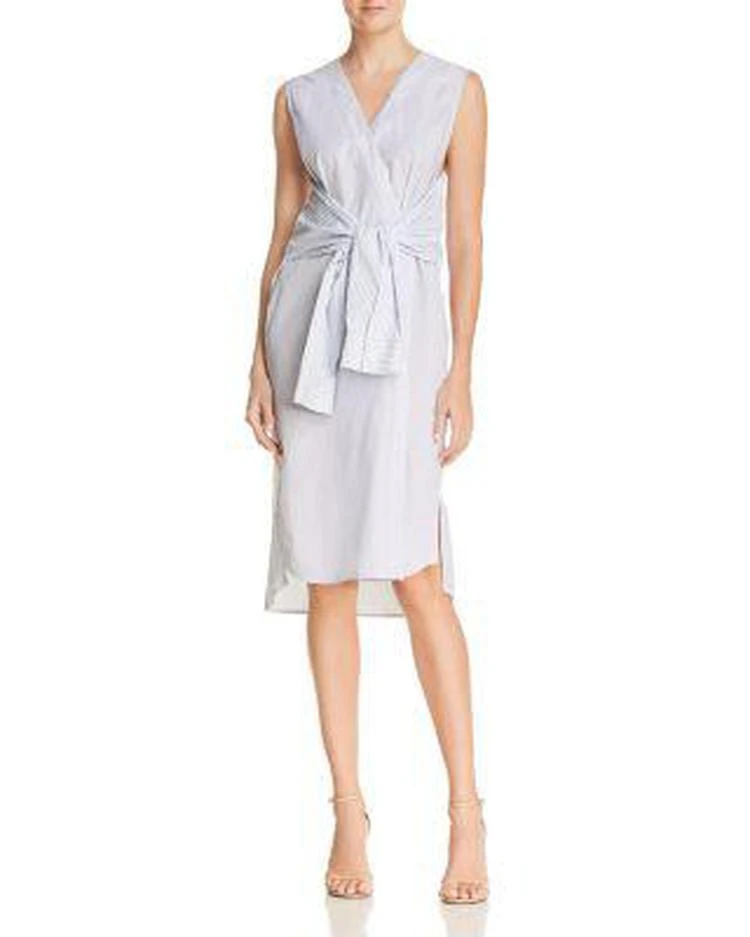 商品Alexander Wang|Tie-Waist Striped Shirt Dress,价格¥890,第1张图片