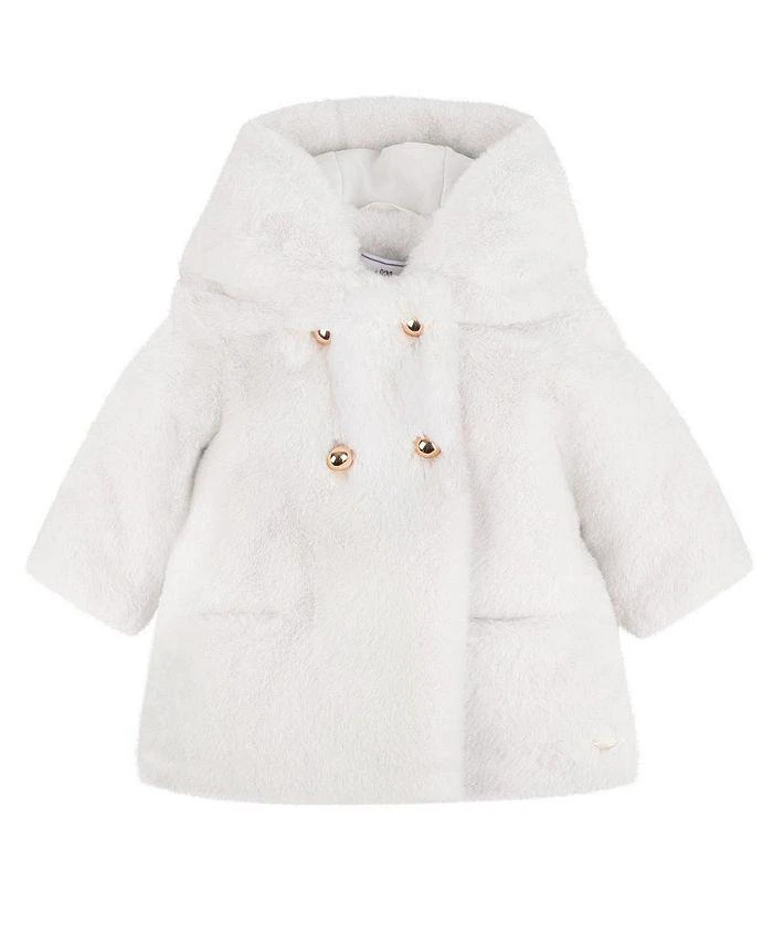 商品Tartine et Chocolat|Girls' Faux Fur Ecru Coat - Baby,价格¥815,第1张图片