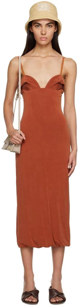 商品Jacquemus|Orange Le Raphia 'La Robe Praia' Midi Dress,价格¥2355,第1张图片