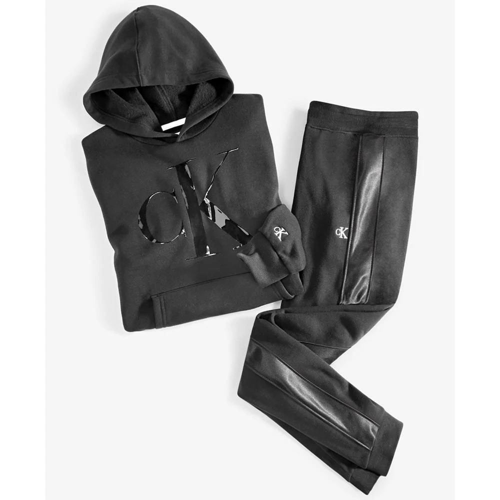 商品Calvin Klein|Big Boys Pullover Hoodie,价格¥296,第4张图片详细描述