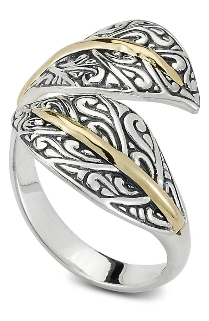商品SAMUEL B.|Sterling Silver & 18K Yellow Gold Bypass Leaf Ring,价格¥742,第2张图片详细描述