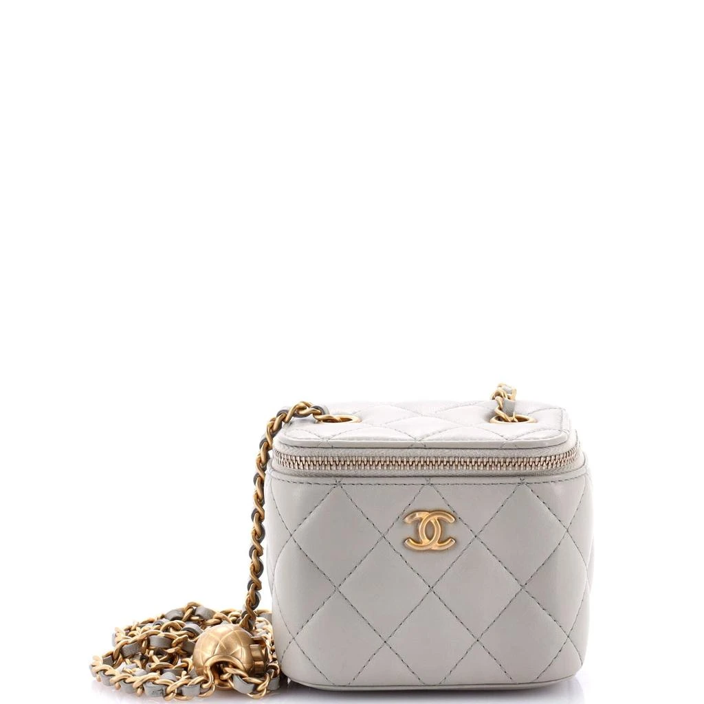 商品[二手商品] Chanel|Pearl Crush Vanity Case with Chain Quilted Lambskin Mini,价格¥28116,第1张图片