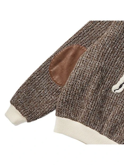 商品beyondcloset|Archive Palette Dog Heavy Knitted Cardigan _ Brown,价格¥1375,第5张图片详细描述