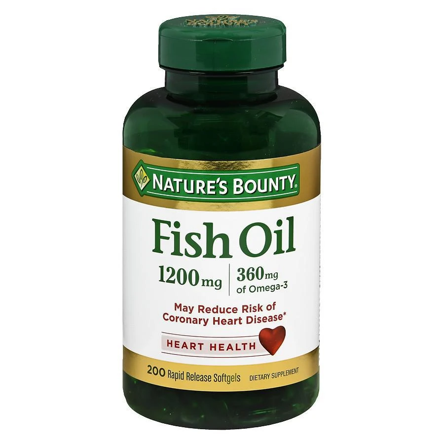 商品Nature's Bounty|Fish Oil With Omega 3 Softgels, 1200 Mg,价格¥147,第1张图片