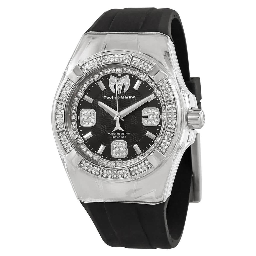 Cruise Quartz Crystal Black Dial Mens Watch TM-121089商品第1张图片规格展示