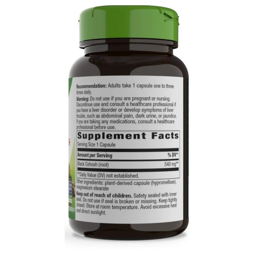 商品Nature's Way|Black Cohosh Root 540 mg Dietary Supplement Capsules,价格¥100,第4张图片详细描述
