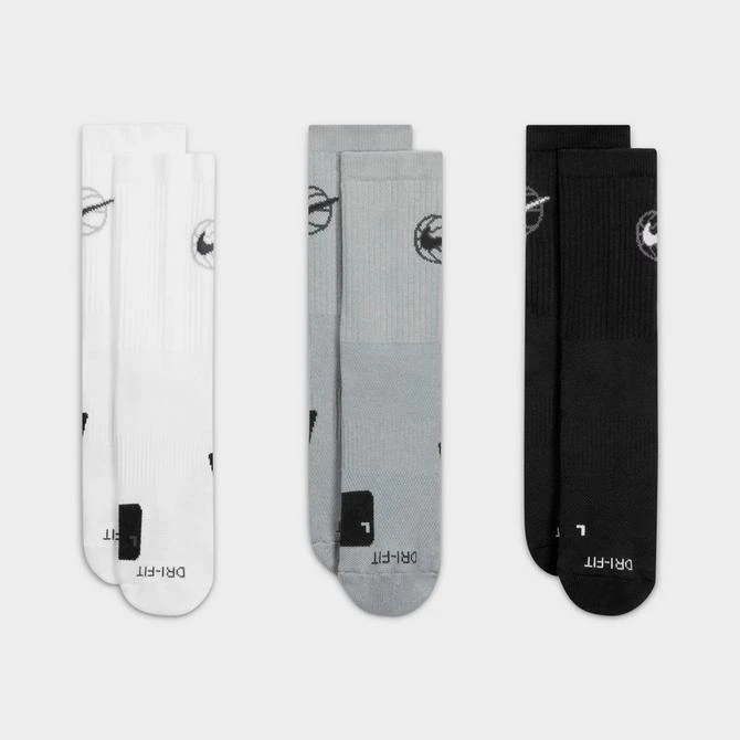 商品NIKE|Nike Everyday Crew Basketball Socks (3-Pack),价格¥193,第2张图片详细描述