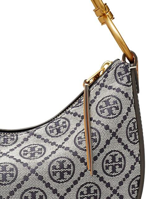 T Monogram Jacquard Mini Crescent Bag商品第3张图片规格展示