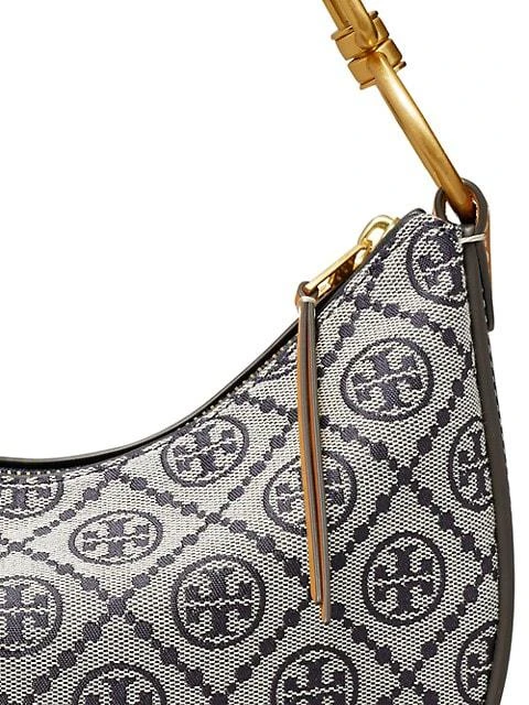 商品Tory Burch|T Monogram Jacquard Mini Crescent Bag,价格¥2980,第3张图片详细描述