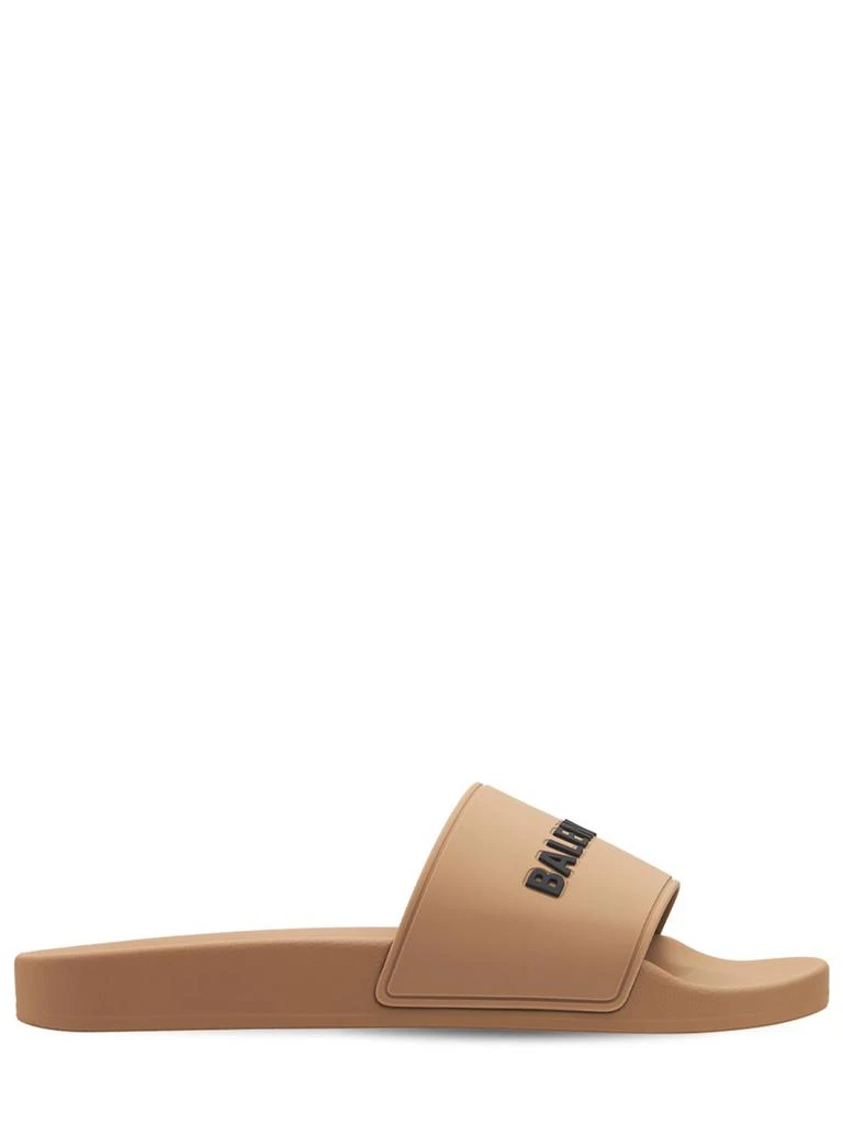 商品Balenciaga|10mm Pool Rubber Slide Sandals,价格¥2999,第1张图片