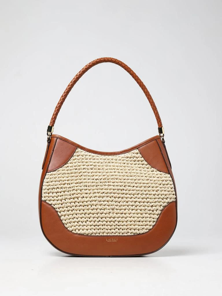 商品Ralph Lauren|Lauren Ralph Lauren hobo bag in woven straw,价格¥1260,第1张图片