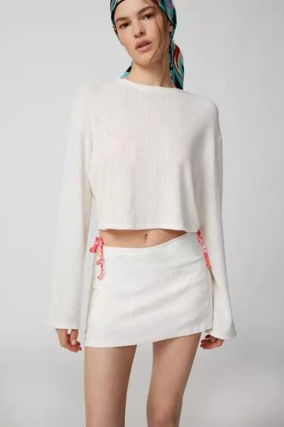 UO Dariah Linen Micro Mini Skort 商品