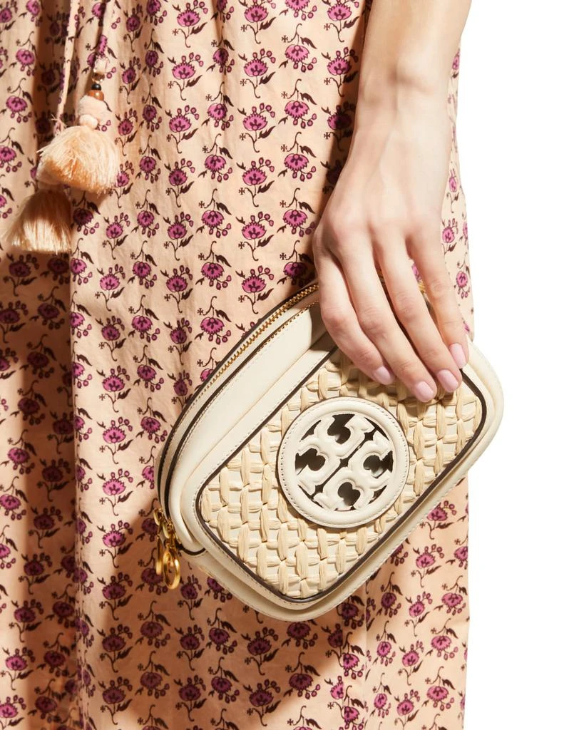 商品Tory Burch|Perry Bombe Mini Straw Camera Crossbody Bag,价格¥1870,第5张图片详细描述