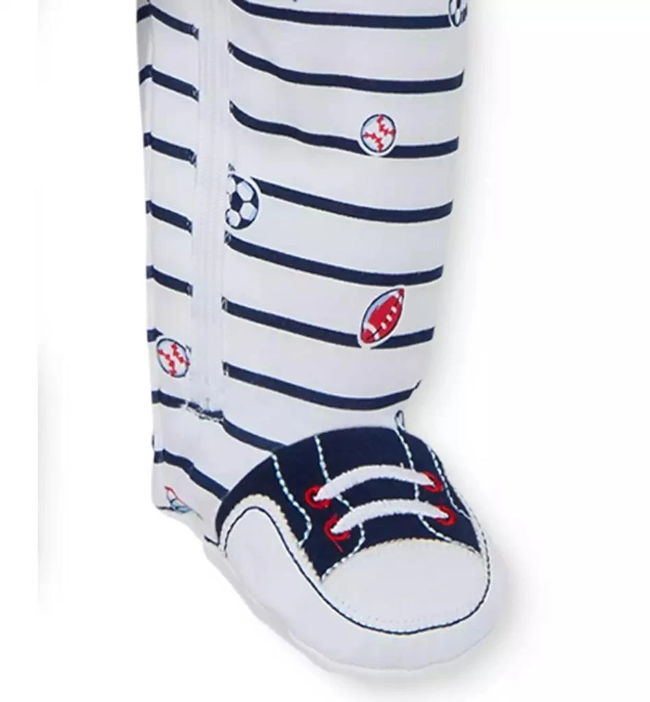 商品Little Me|Baby Boys Sports Footed Coverall and Hat, 2 Piece Set,价格¥97,第5张图片详细描述