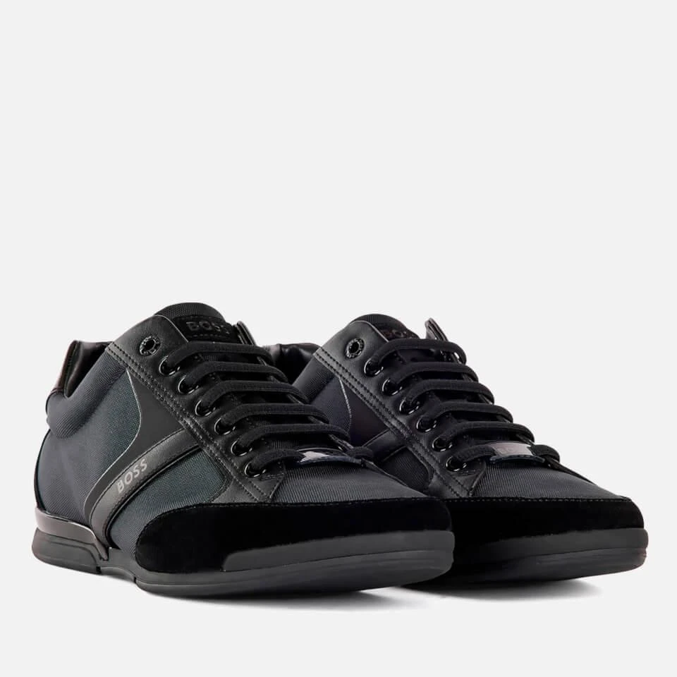 商品Hugo Boss|BOSS MEN'S SATURN LOW PROFILE TRAINERS - BLACK,价格¥1009,第2张图片详细描述