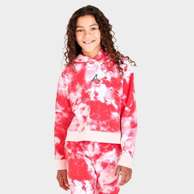 Girls' Jordan Essentials Tie-Dye Hoodie商品第1张图片规格展示