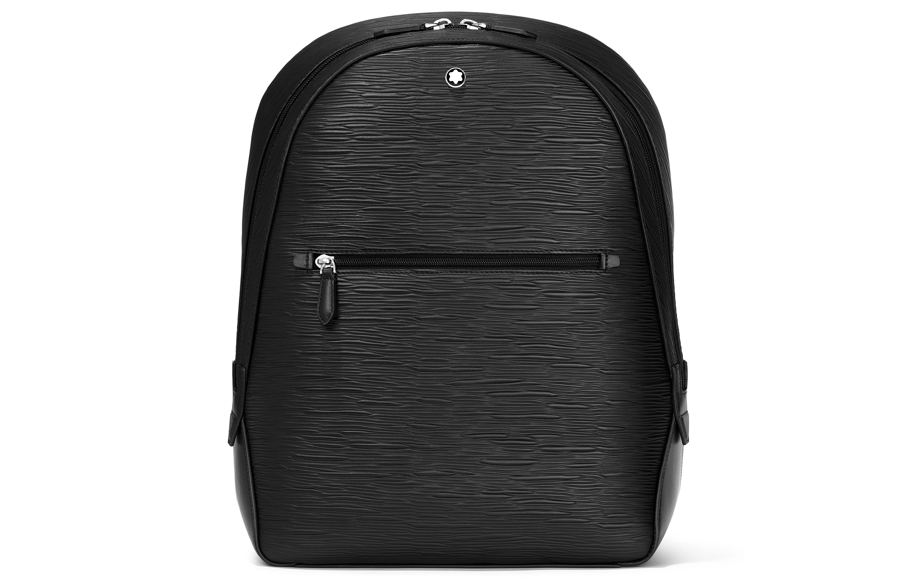 商品[国内直发] MontBlanc|万宝龙 大班4810系列 品牌六角白星可调节肩带拉链开合 全粒面牛皮 背包双肩包 小号 男女同款情侣款 黑色,价格¥10845,第1张图片