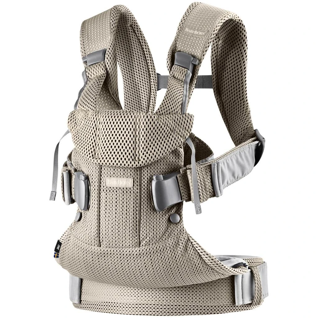 商品BabyBjörn|BABYBJÖRN One Air 3D Mesh Baby Carrier - Greige,价格¥1643,第1张图片