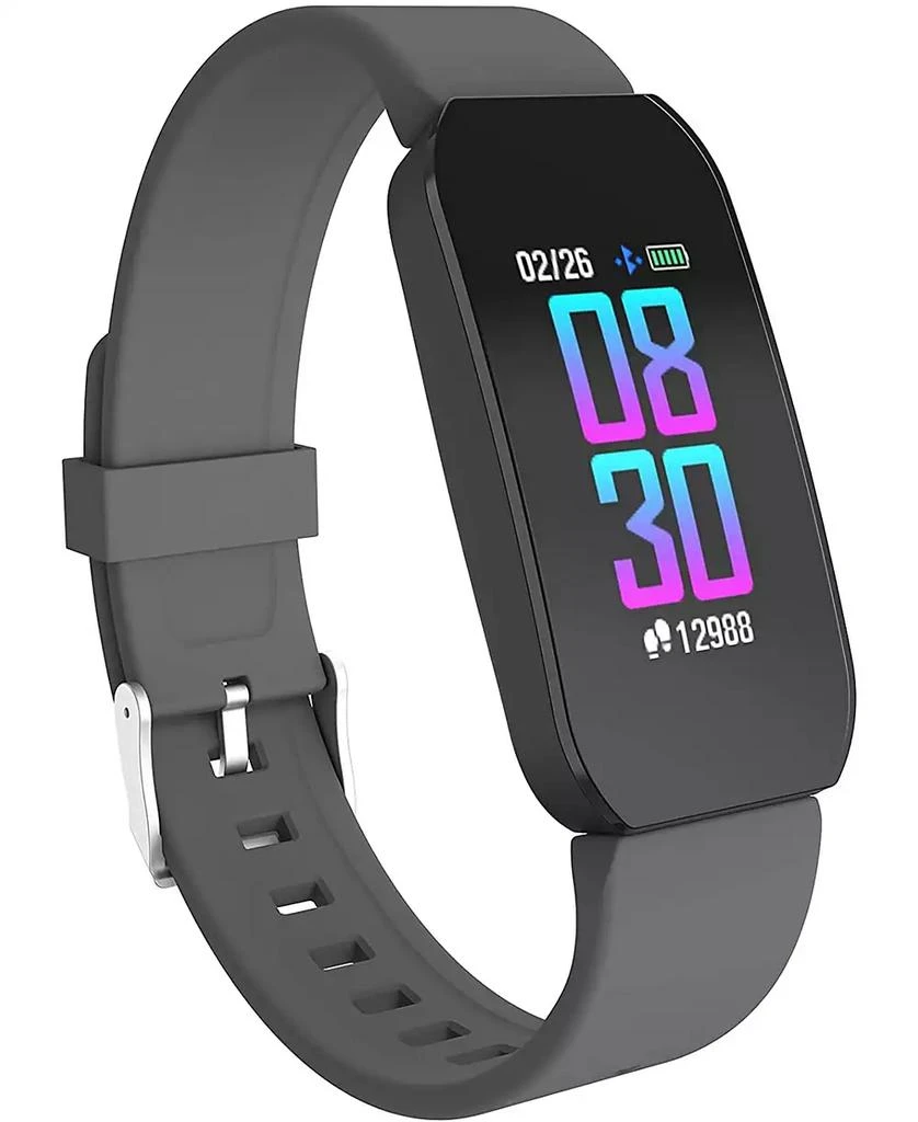 商品iTouch|Unisex Gray Silicone Strap Active Smartwatch,价格¥201,第1张图片