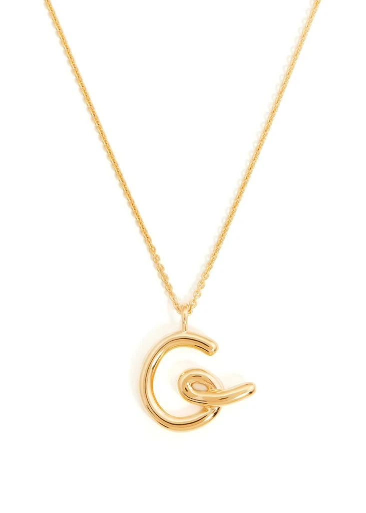 商品Missoma|G initial 18kt gold-plated necklace,价格¥1280,第2张图片详细描述