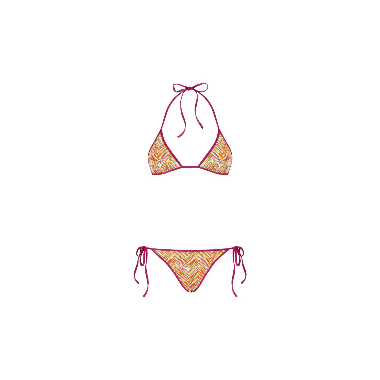 【特惠9.0折】【预售】 女士 分体泳衣 印花双面三角比基尼  MIS5584QMUL 商品