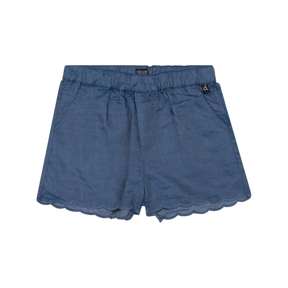 商品Deux par Deux|Girl Scallop Chambray Short - Toddler|Child,价格¥131,第1张图片