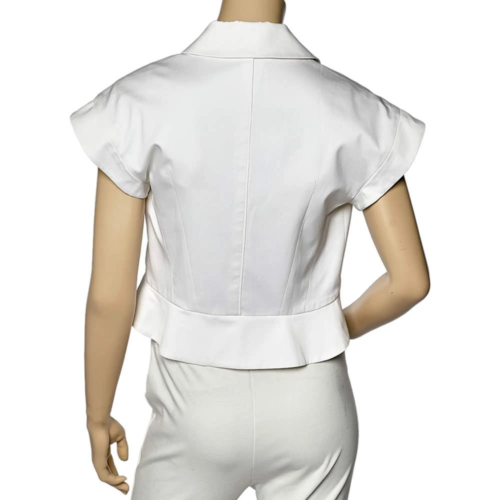 商品[二手商品] Celine|Celine Off-White Cotton Button Front Vest M,价格¥1114,第3张图片详细描述